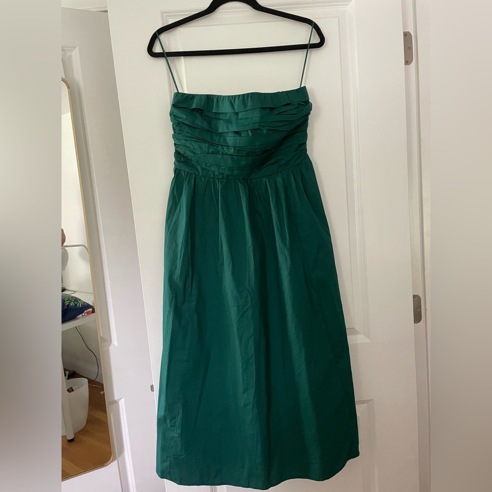 Abercrombie Poplin strapless dress